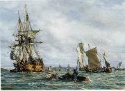 unknow artist Seascape, boats, ships and warships. 117 oil painting picture wholesale